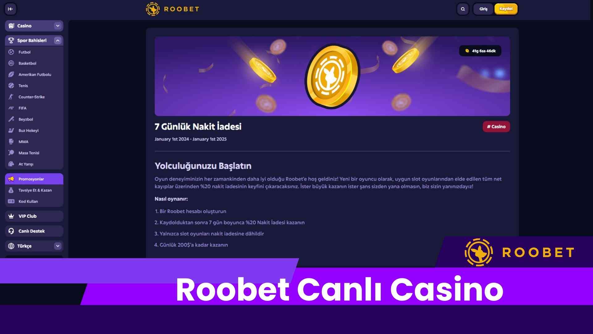 Roobet Canlı Casino