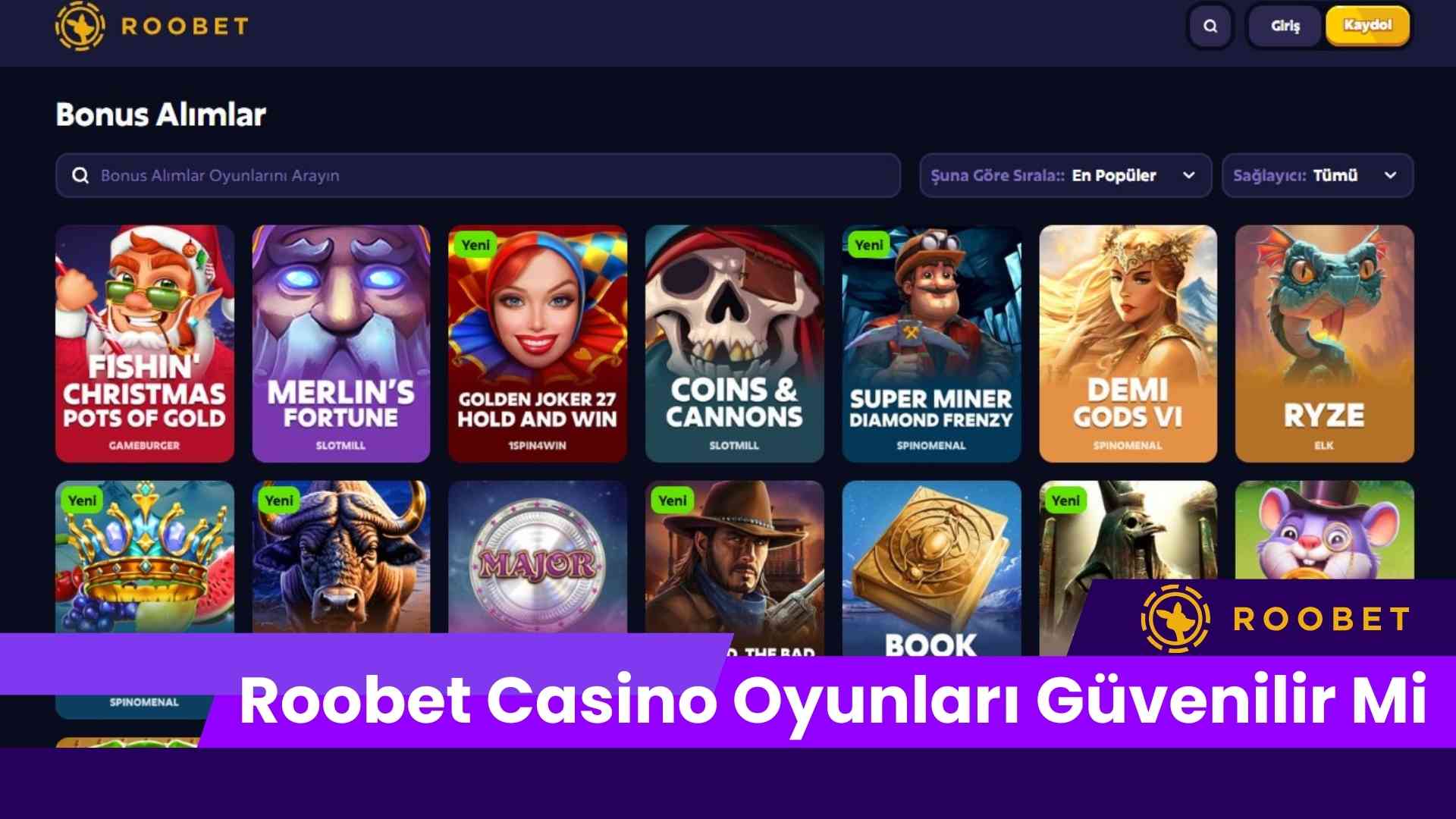 Roobet Casino Oyunları Güvenilir Mi