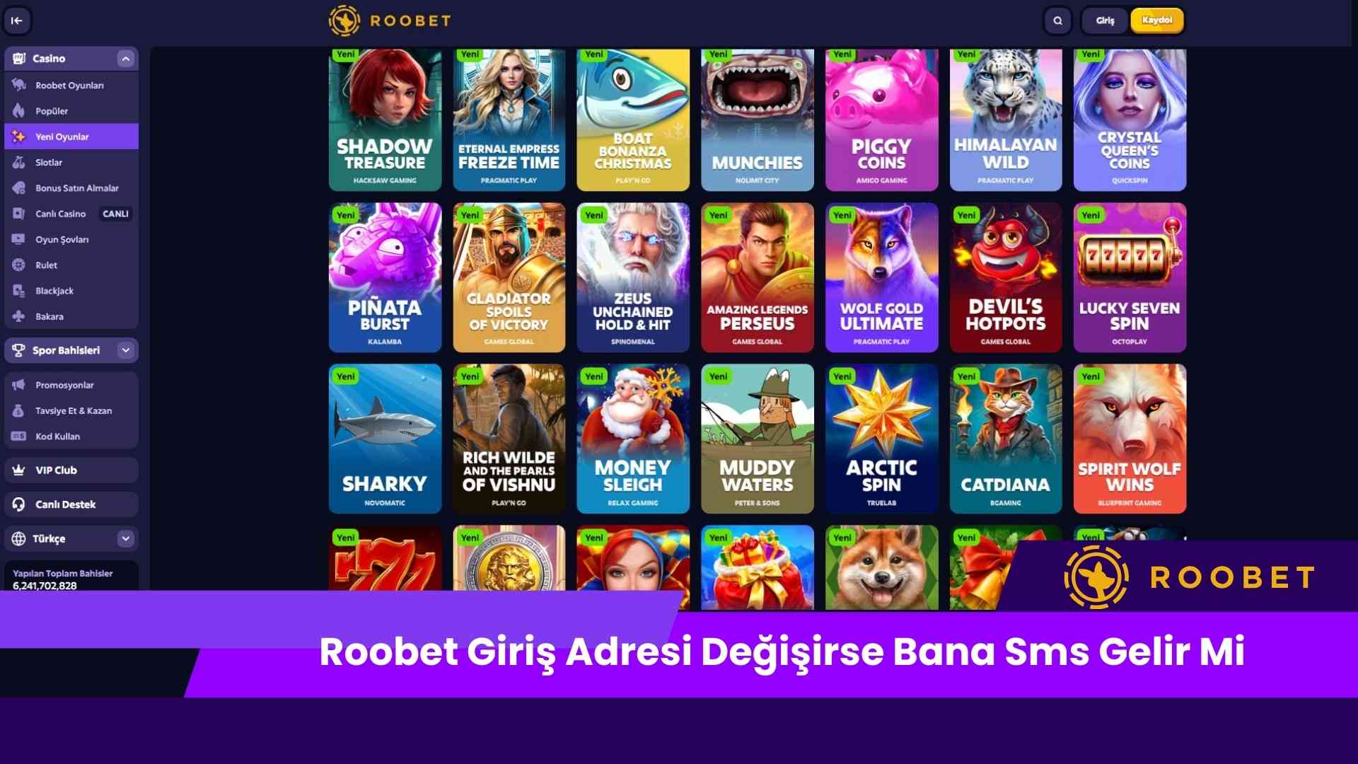 Roobet Giriş Adresi Değişirse Bana Sms Gelir Mi