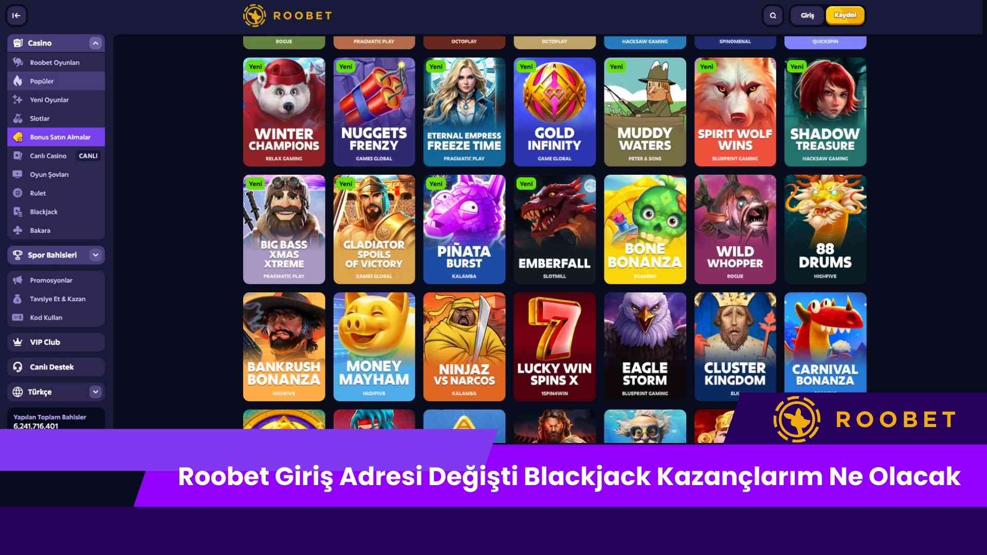 Roobet Giriş Adresi Değişti Blackjack Kazançlarım Ne Olacak