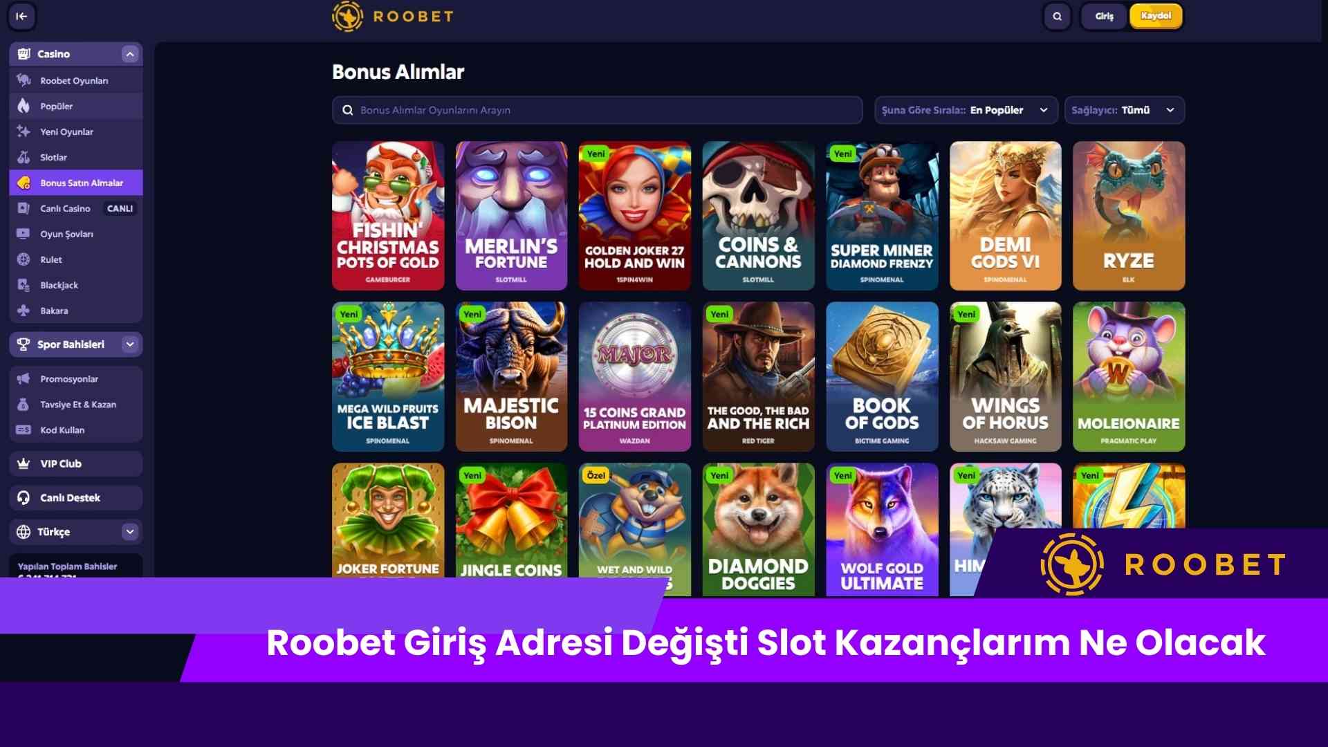 Roobet Giriş Adresi Değişti Slot Kazançlarım Ne Olacak