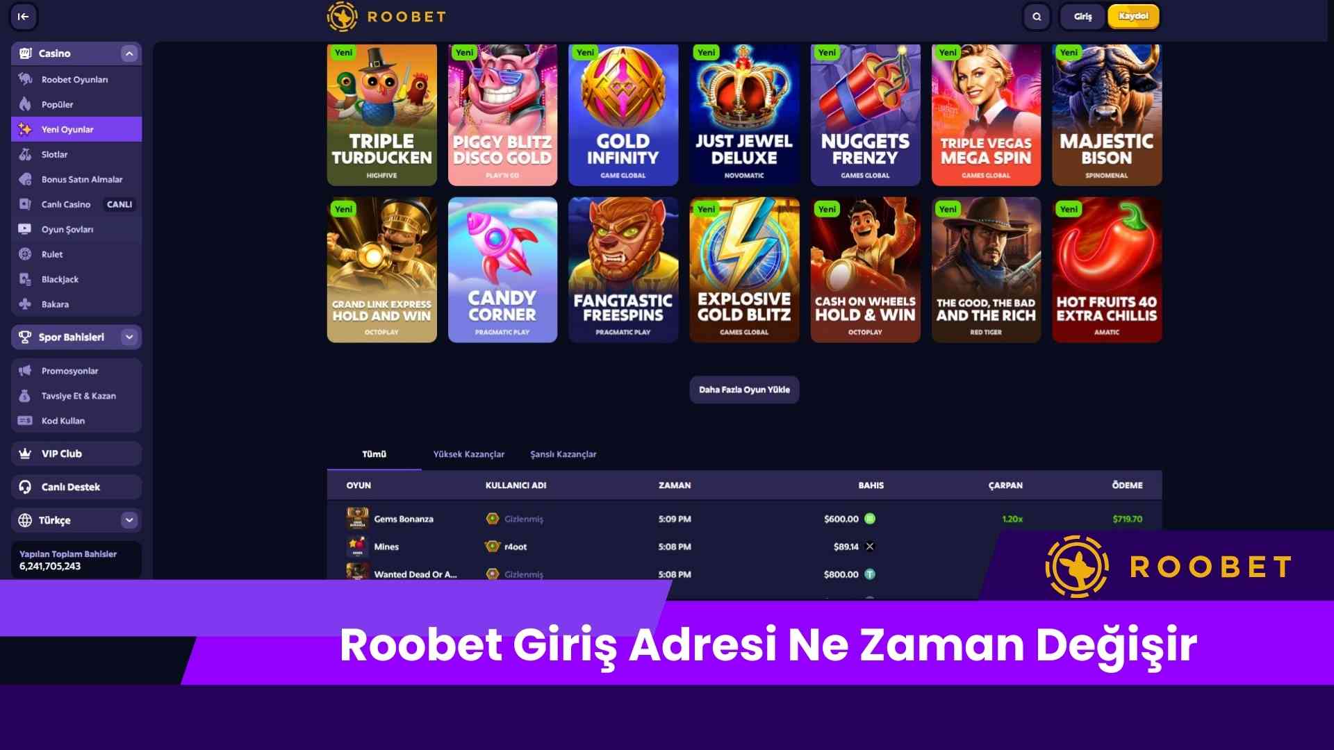Roobet Giriş Adresi Ne Zaman Değişir