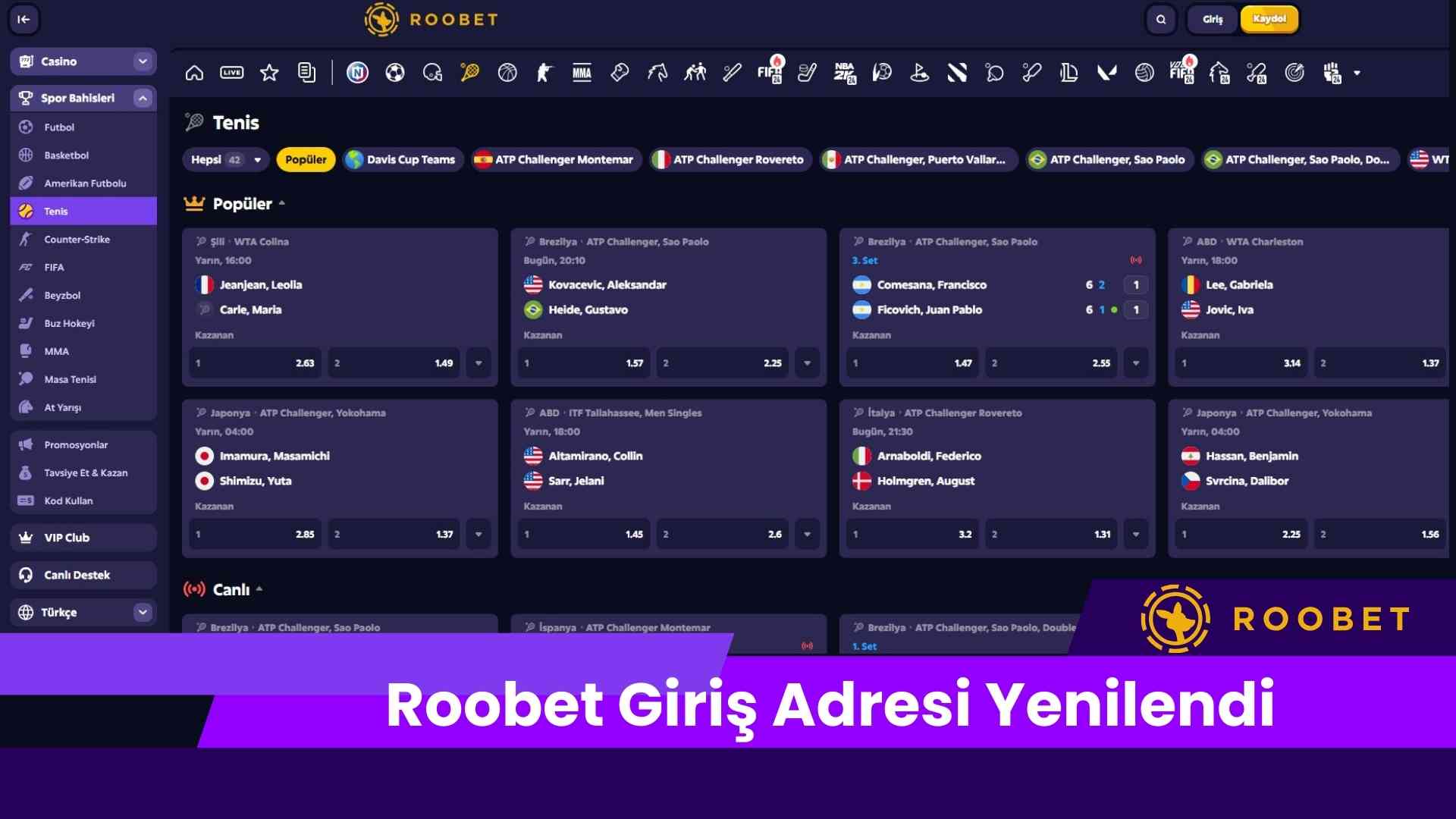 Roobet Giriş Adresi Yenilendi