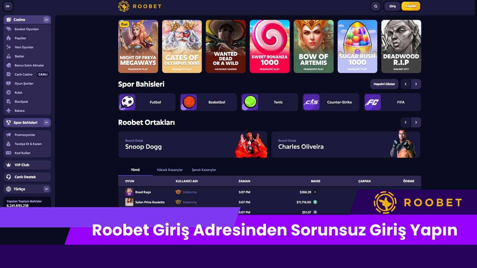 Roobet Giriş Adresinden Sorunsuz Giriş Yapın