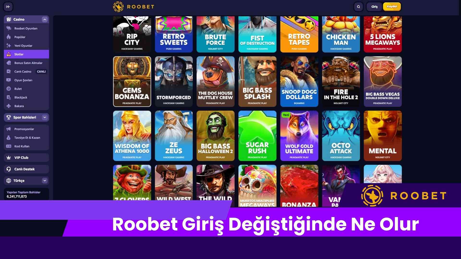 Roobet Giriş Değiştiğinde Ne Olur