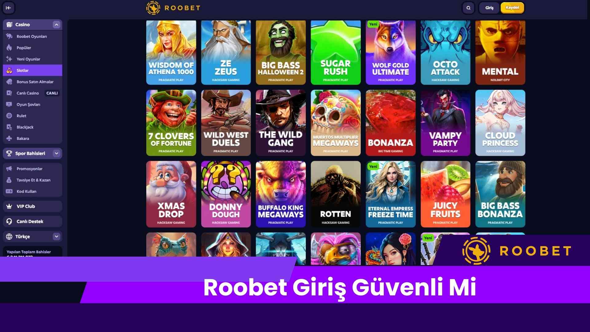Roobet Giriş Güvenli Mi