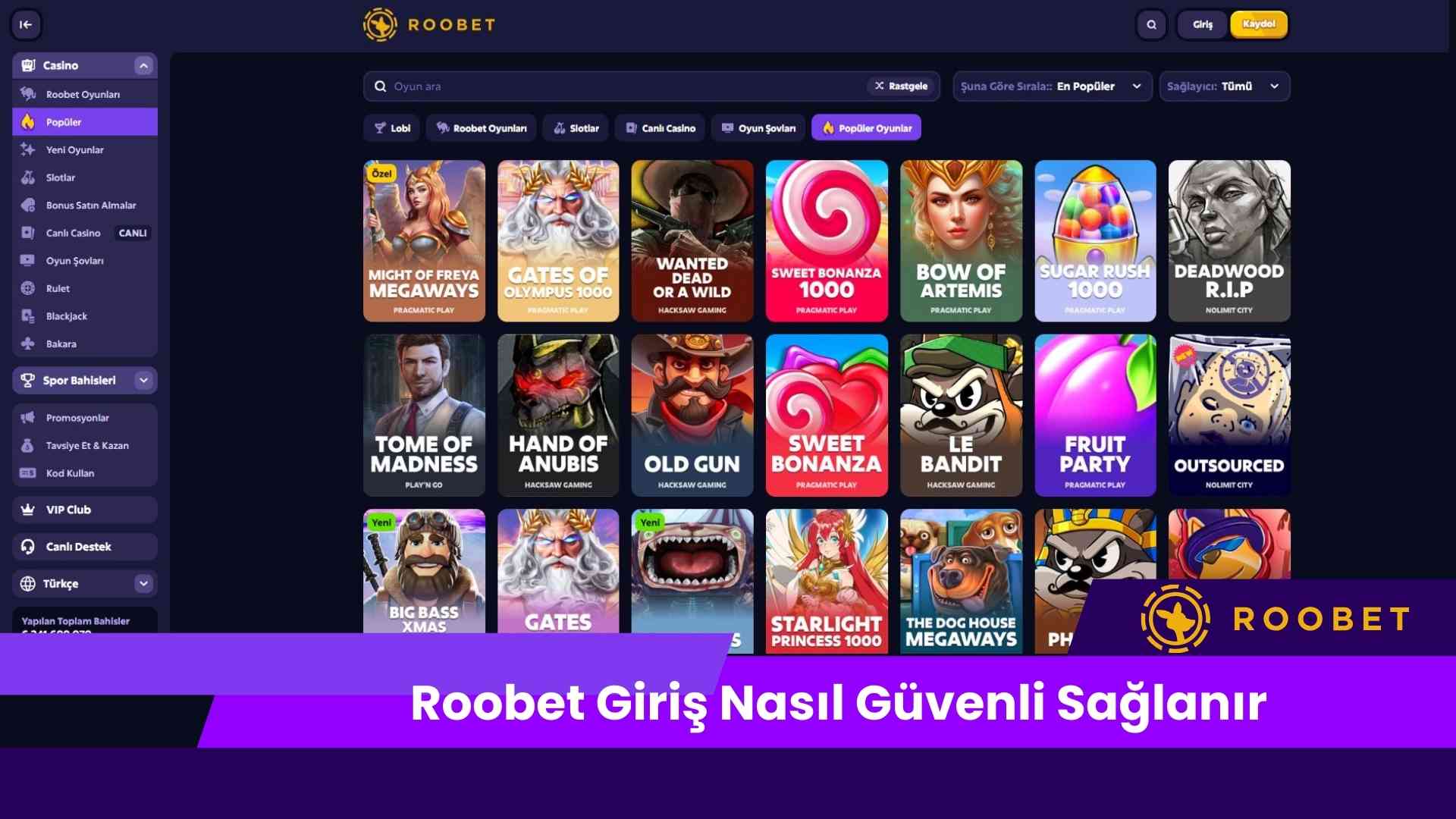 Roobet Giriş Nasıl Güvenli Sağlanır