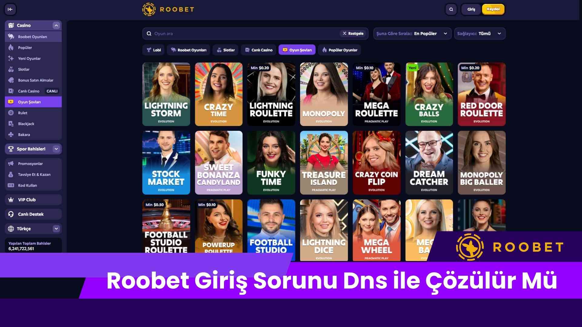 Roobet Giriş Sorunu Dns İle Çözülür Mü