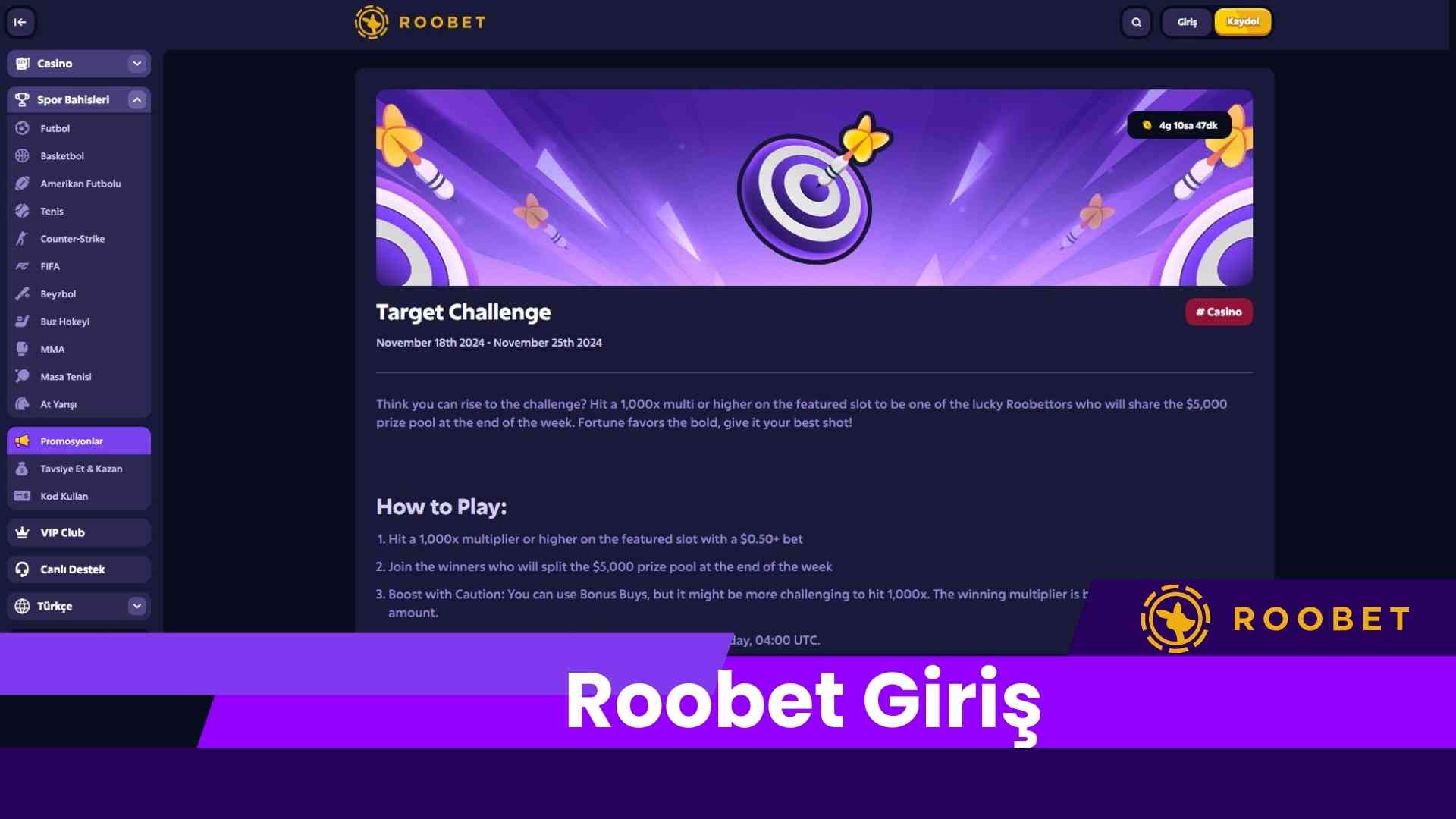 Roobet Giriş