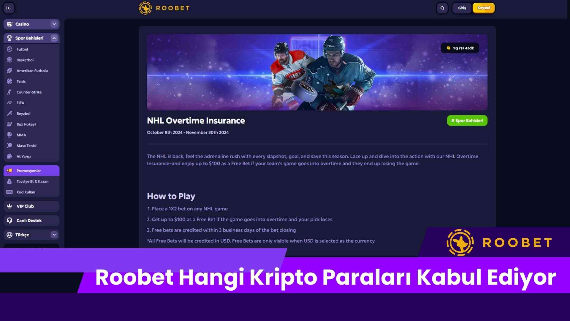 Roobet Hangi Kripto Paraları Kabul Ediyor