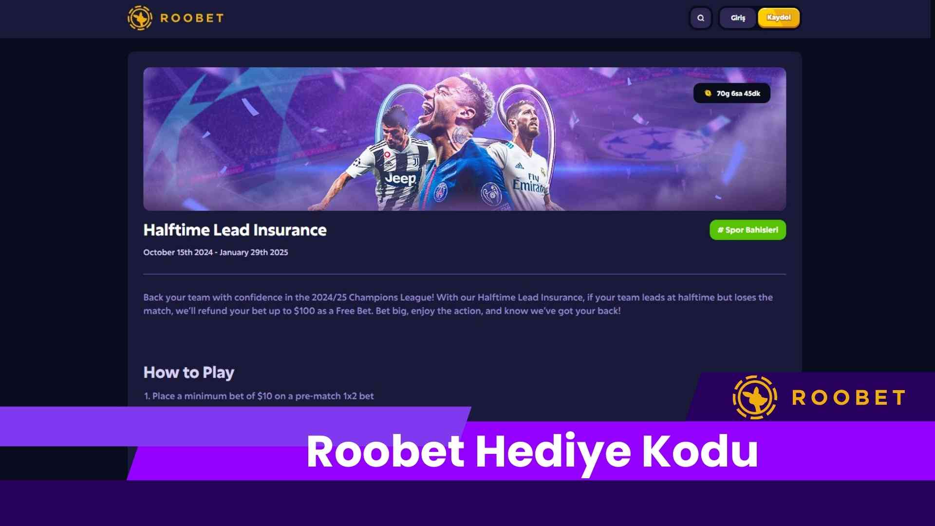 Roobet Hediye Kodu