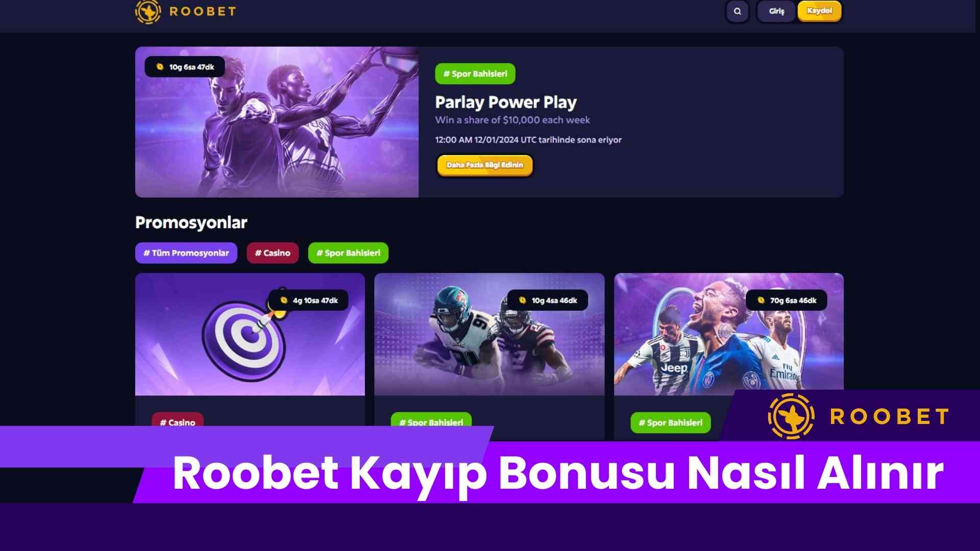 Roobet Kayıp Bonusu Nasıl Alınır