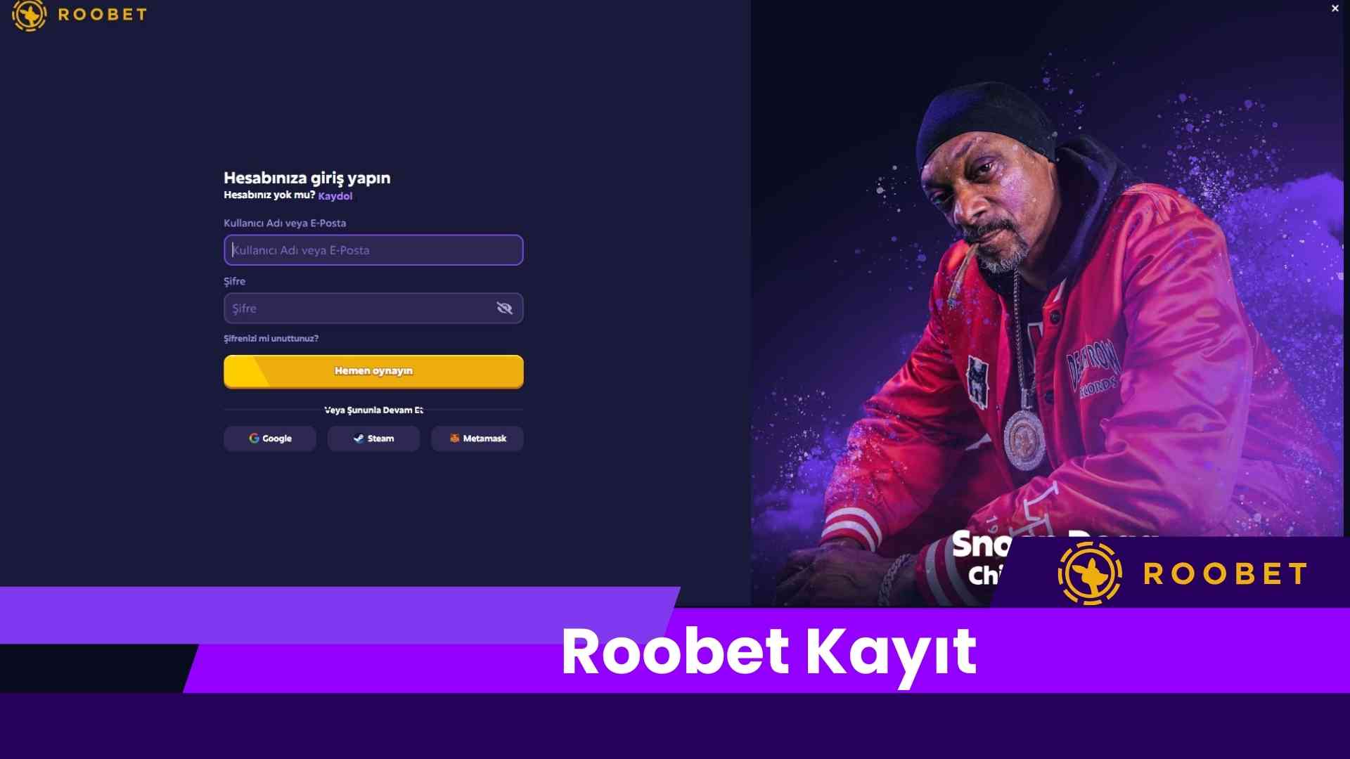 Roobet Kayıt