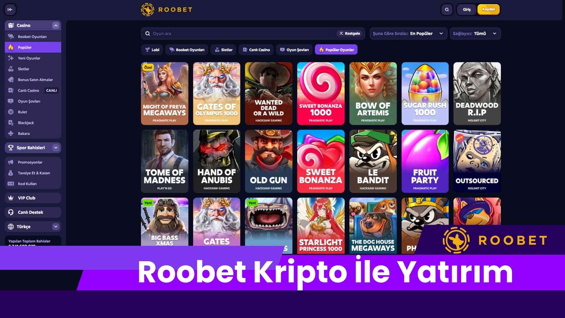 Roobet Kripto ile Yatırım