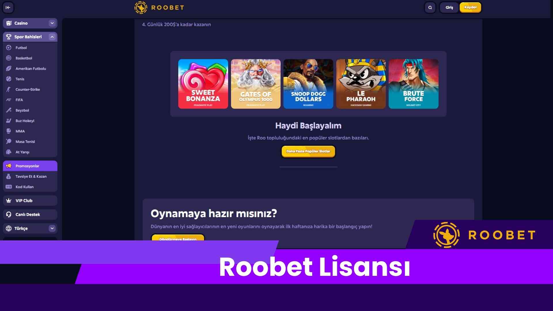 Roobet Lisansı