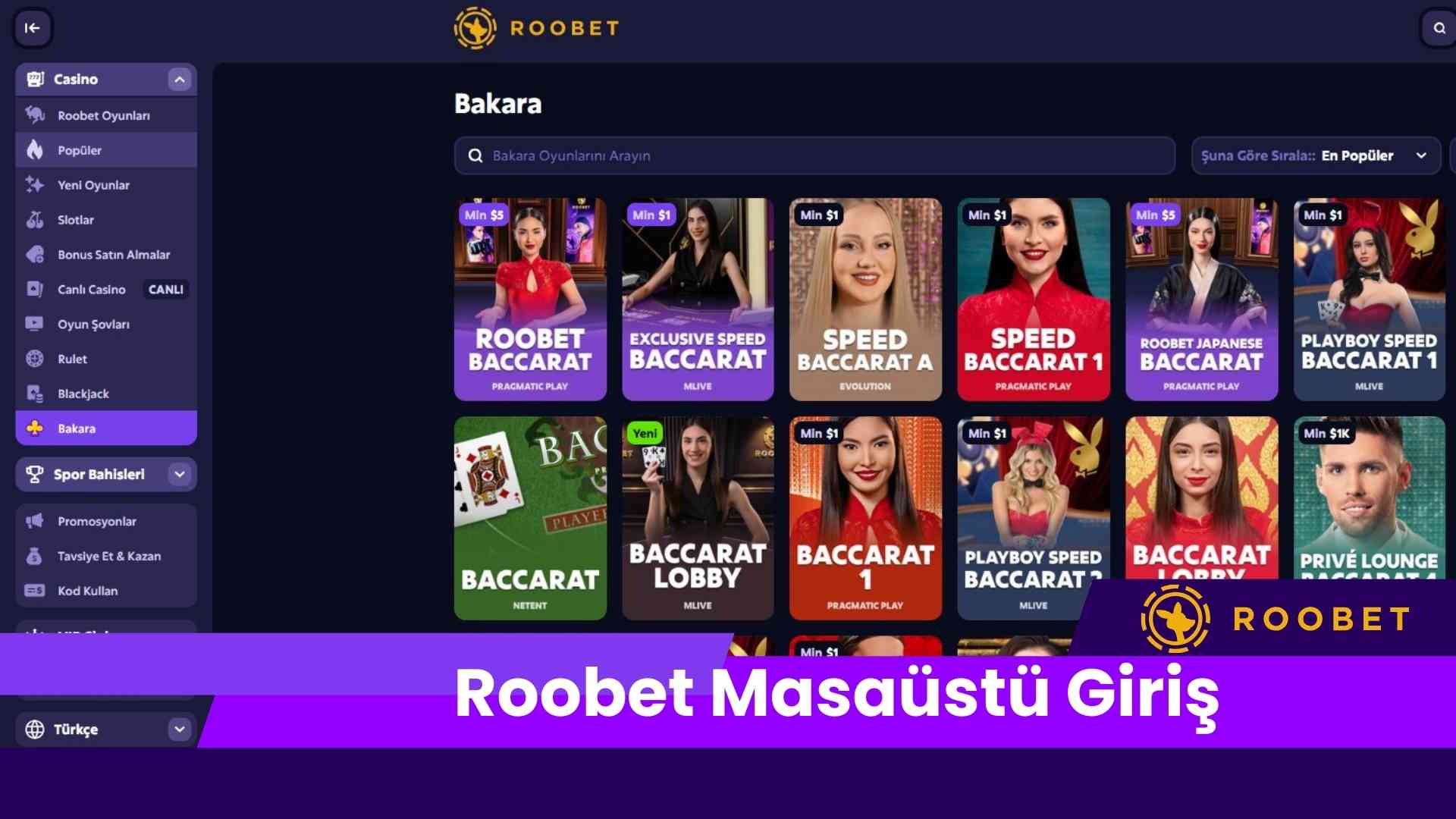 Roobet Masaüstü Giriş