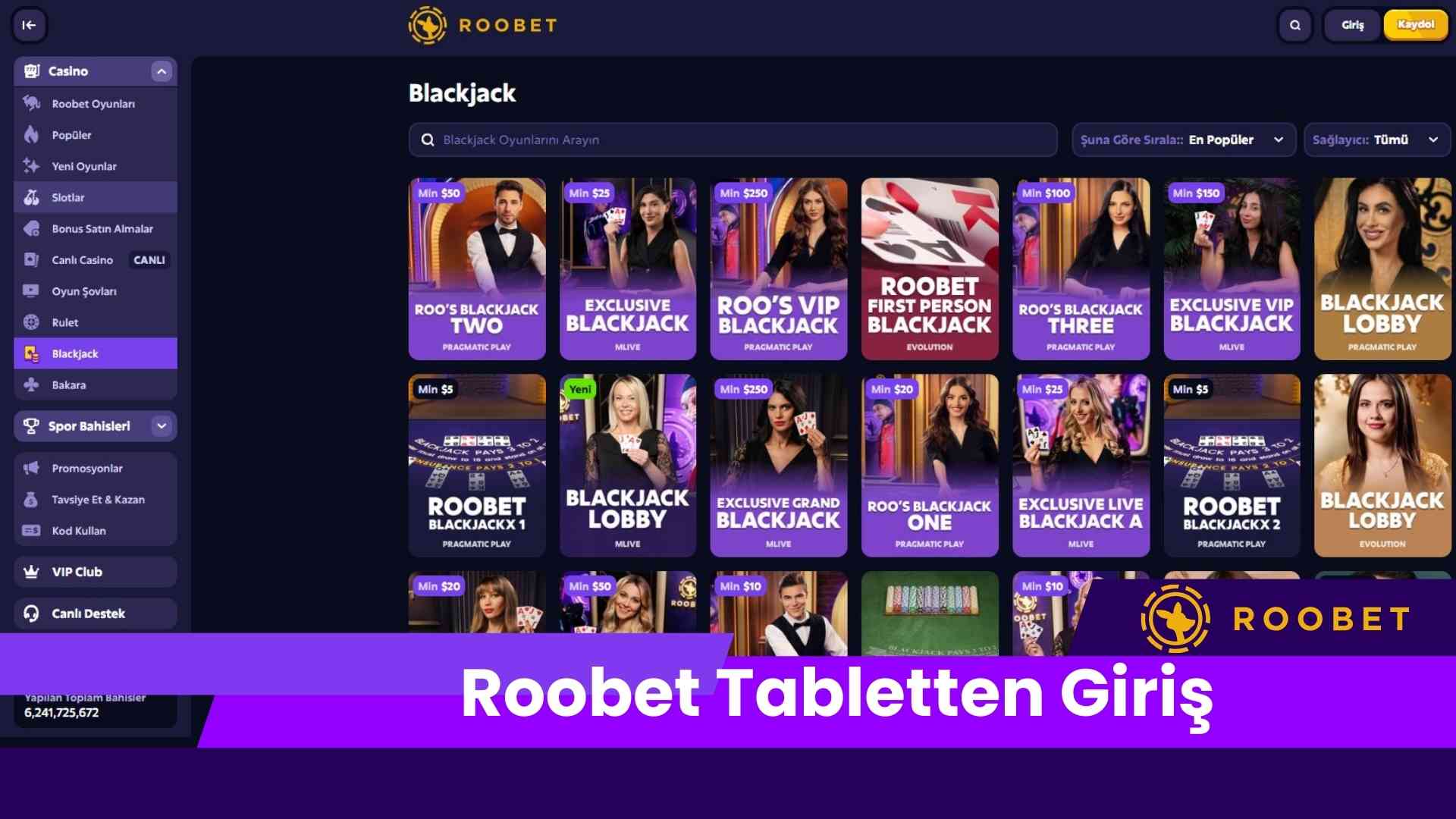 Roobet Tabletten Giriş