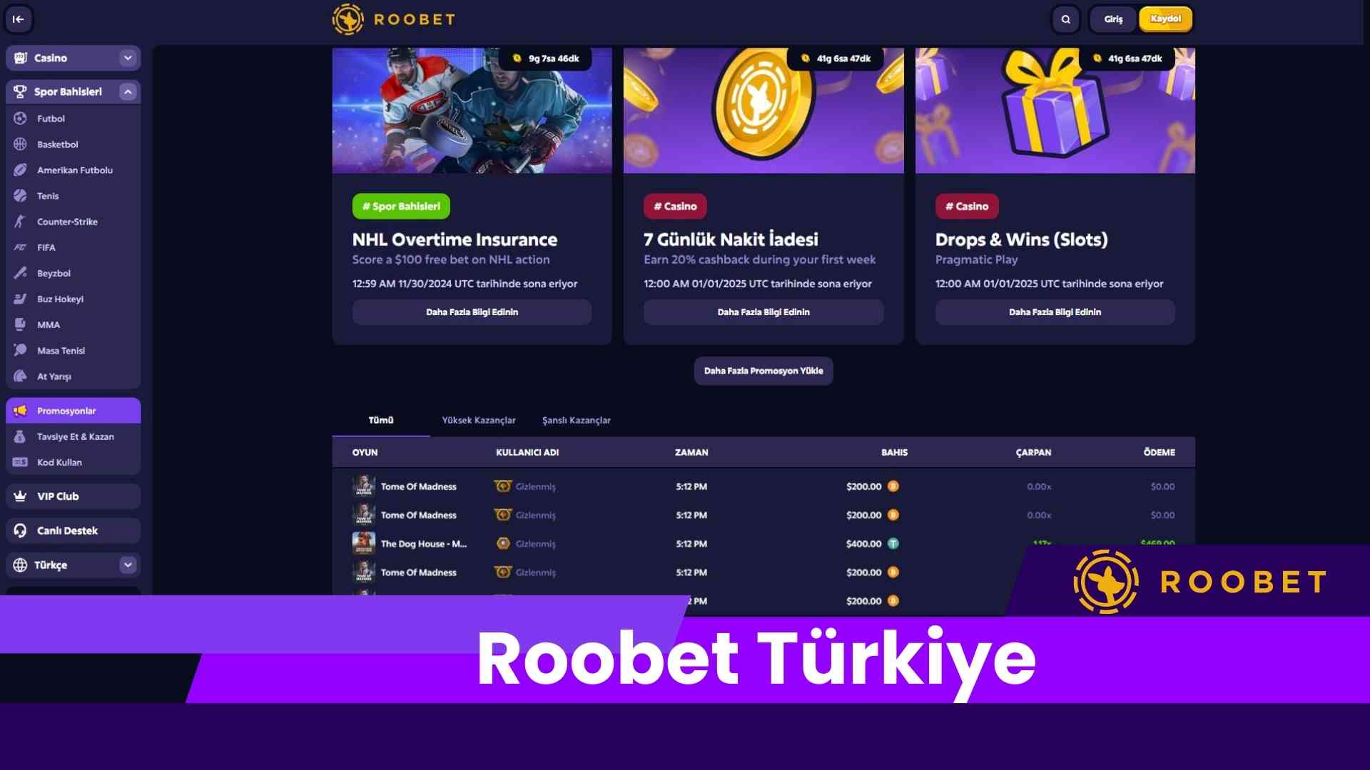 Roobet Türkiye