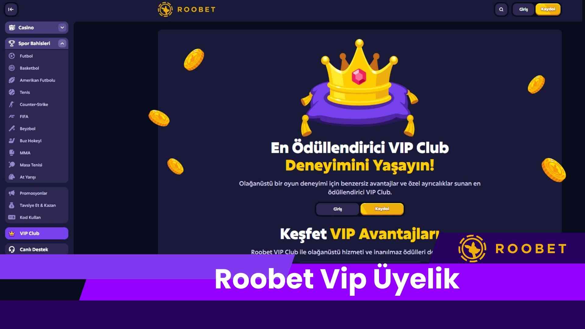 Roobet Vip Üyelik