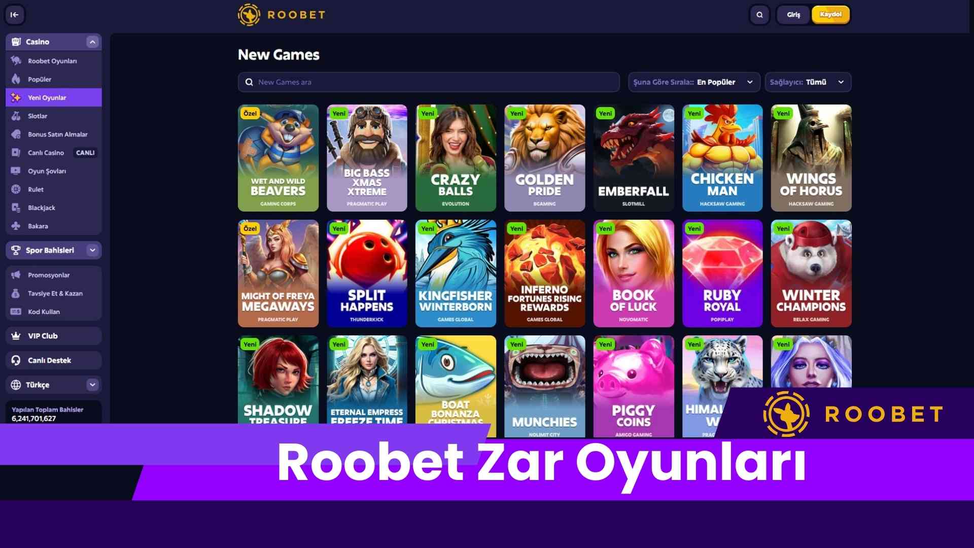Roobet Zar Oyunları